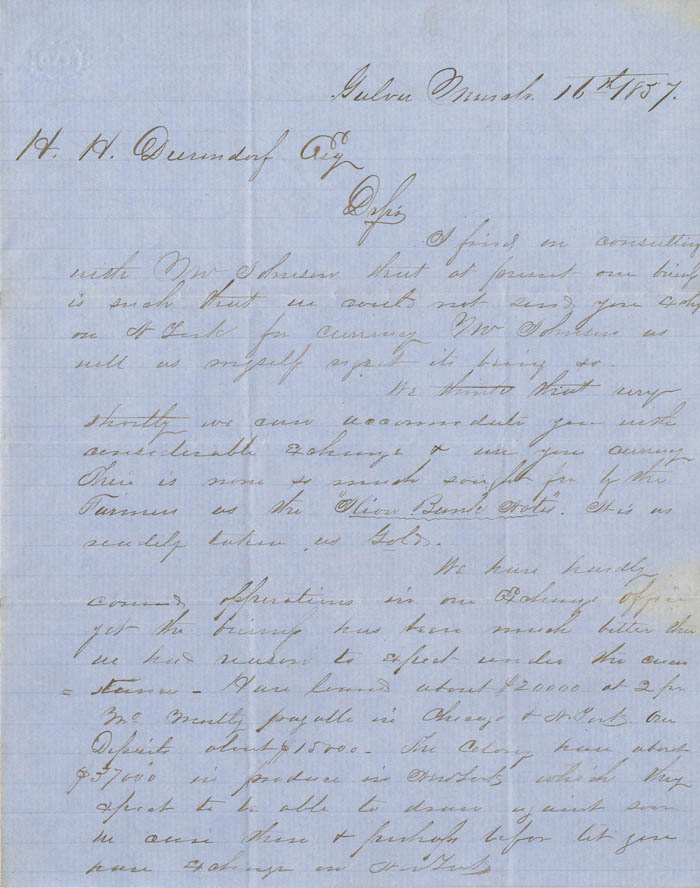 Johnson and Remington Exchange Bank Letters Autographed Signed by Samuel Remington, Sold as a Pair